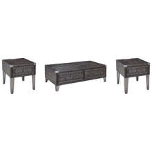 Load image into Gallery viewer, Todoe Coffee Table and 2 End Tables Ash-T901T2