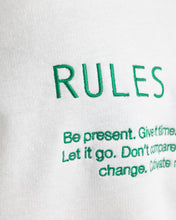 Load image into Gallery viewer, Rules Of Life Embroidered Crewneck

