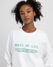 Load image into Gallery viewer, Rules Of Life Embroidered Crewneck
