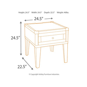 Todoe Coffee Table and 2 End Tables Ash-T901T2