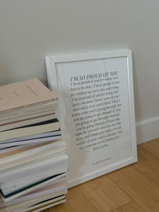 So Proud Of You Framed Print