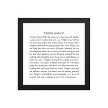 Load image into Gallery viewer, Forgive Yourself Framed Print
