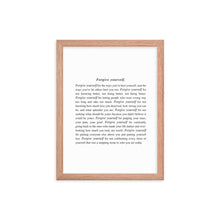 Load image into Gallery viewer, Forgive Yourself Framed Print
